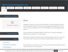Tablet Screenshot of managementmodellen.org
